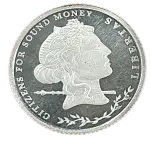 Citizens for sound money silver coin